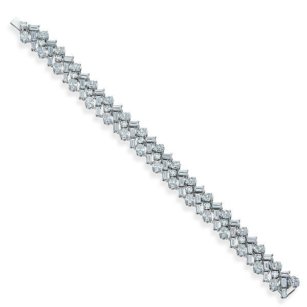 18K Fancy Shape Diamond Bracelet